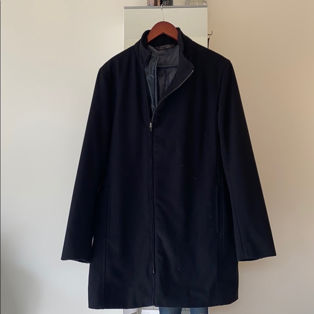 Zara black long jacket.